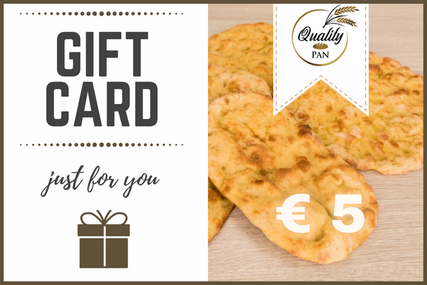 Gift card regalo del valore di € 5